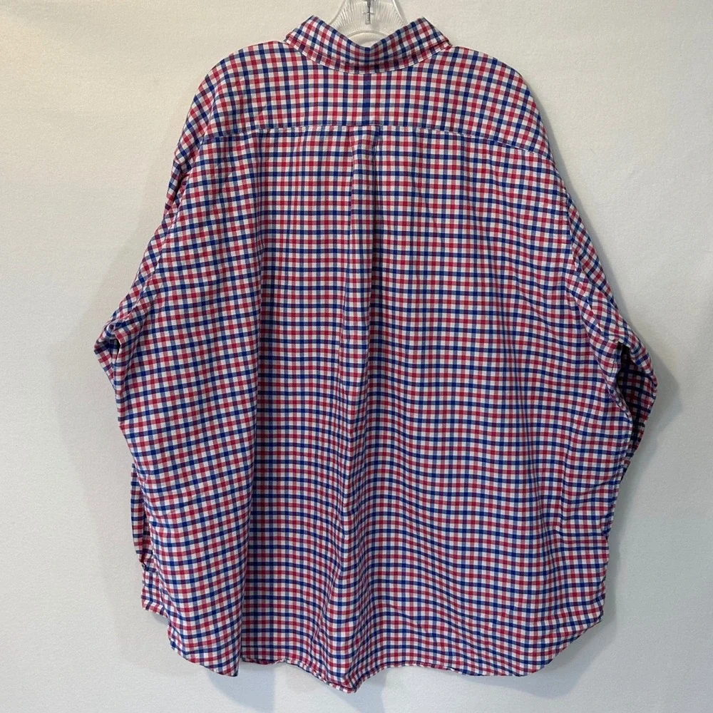 Ralph Lauren Mens 3XB GINGHAM CHECKED LONG SLEEVE BUTTON UP SHIRT Exc Cond - Picture 3 of 8